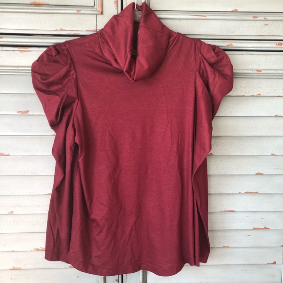 Enza Costa puff sleeve turtle neck small - Picture 3 of 10